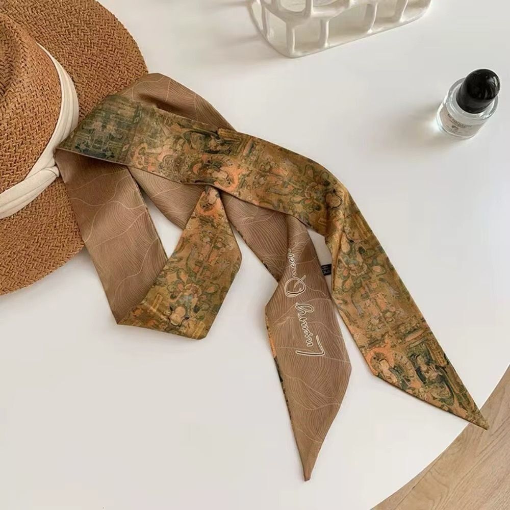 Boho Brown Scarf #1820 - Picture 2 of 5